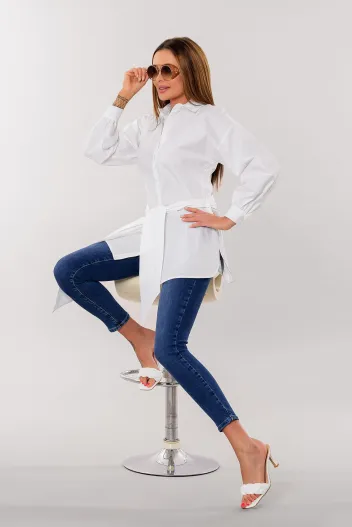 FRACOMINA OVER BLOUSE WHITE