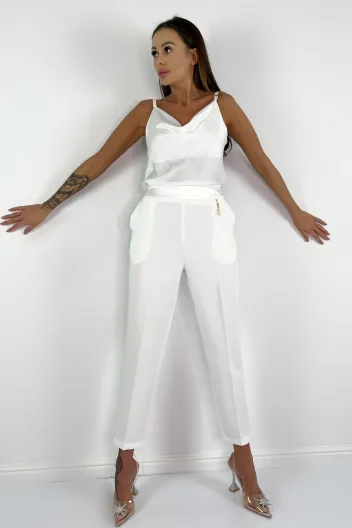 FRACOMINA- REGULAR PANT WHITE