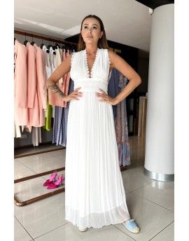 FRACOMINA LONG TANK DRESS WHITE -50%