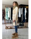 FRACOMINA TOLOMEA KNIT CARDIGAN LIGHTBEIGE