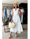 FRACOMINA LONG DRESS WHITE