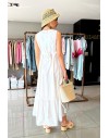 FRACOMINA LONG DRESS WHITE