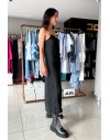 FRACOMINA LONG DRESS BLACK