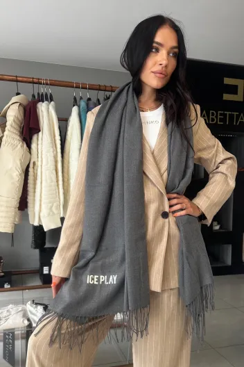 ICE PLAY SCARF GRIGIO MELANGE CHIARO -30%