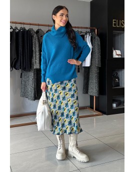 FRACOMINA KNITTED SWEATER TEAL -40%