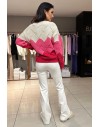 FRACOMINA KNITTED SWEATER MULTICOLOR
