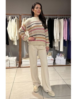 FRACOMINA KNITTED SWEATER CREAM