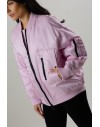 PINKO BRUGNETO BOMBER SATIN SWEET LILAC PINK