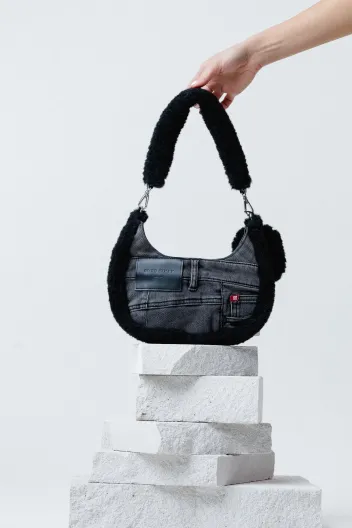 MISS SIXTY BLACK DENIM BAG