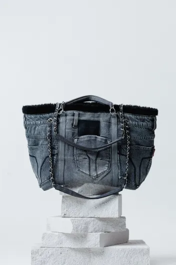 MISS SIXTY BLACK DENIM BAG