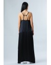 FRACOMINA LONG SLIP DRESS BLACK