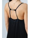 FRACOMINA LONG SLIP DRESS BLACK