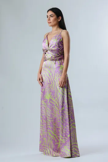 FRACOMINA LONG DRESS SHADOWSSKIN