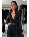 FRACOMINA LONG DRESS BLACK