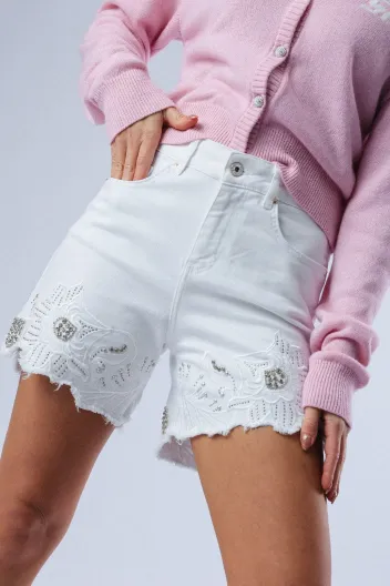 FRACOMINA SHORTS WHITE