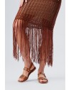 FRACOMINA KNITTED TOP BROWN