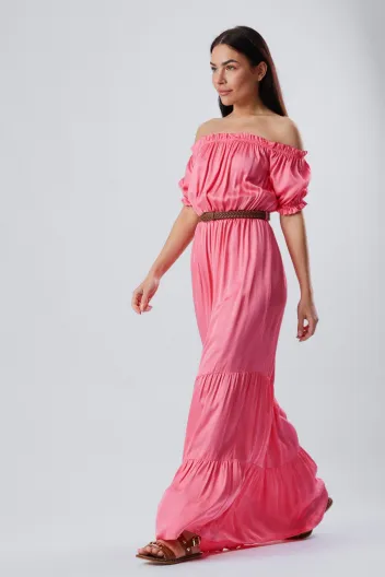 FRACOMINA LONG DRESS LIGHTCORAL -40%