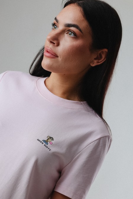 MISS SIXTY T-SHIRT BABY PINK