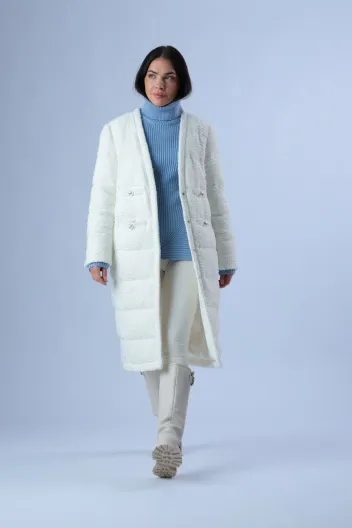 MISS SIXTY DOWN-JACKET OFF WHITE