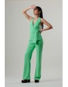 PINKO EXTRADRY TUTA CREPE STRETCH GREEN