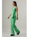 PINKO EXTRADRY TUTA CREPE STRETCH GREEN