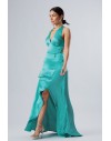 FRACOMINA LONG DRESS TURQUOISE