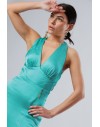 FRACOMINA LONG DRESS TURQUOISE