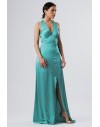 FRACOMINA LONG DRESS TURQUOISE