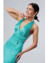 FRACOMINA LONG DRESS TURQUOISE