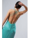 FRACOMINA LONG DRESS TURQUOISE