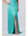 FRACOMINA LONG DRESS TURQUOISE