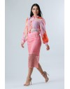 FRACOMINA MIDI SKIRT BUBBLEPINK