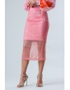 FRACOMINA MIDI SKIRT BUBBLEPINK