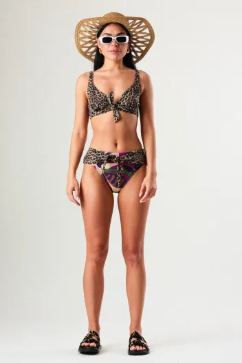 LOLA CASADEMUNT BIKINI NEGRO-ROSA -40%