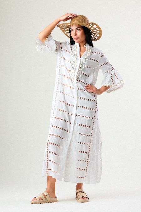 LOLA CASADEMUNT KURTA BLANCO