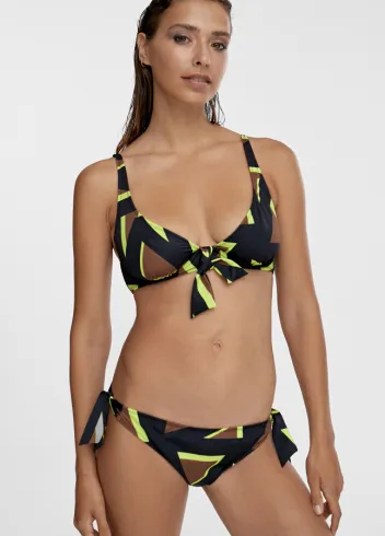 LOLA CASADEMUNT BIKINI NEGRO-VERDE -40%