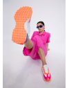 LOLA CASADEMUNT SNEAKERSY BLANCO-NARANJA