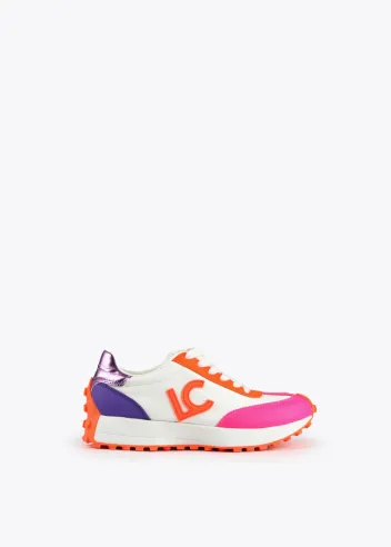 LOLA CASADEMUNT SNEAKERSY BLANCO-NARANJA