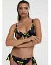 LOLA CASADEMUNT BIKINI NEGRO-VERDE