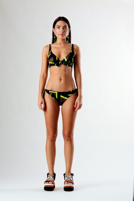 LOLA CASADEMUNT BIKINI NEGRO-VERDE