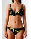 LOLA CASADEMUNT BIKINI NEGRO-VERDE