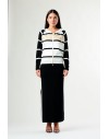 LOLA CASADEMUNT SWETER NEGRO-CRUDO