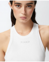 PINKO DISTINO CANOTTIERA COSTINA RADIANT WHITE