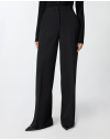 PINKO PERGAMINO PANTALONE CREPE BLACK