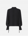 PINKO METZ BLUSA CREPE DE CHINE BLACK