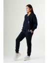 PINKO CARICO PANTALONE FELPA PATCH DEEP NAVY BLUE