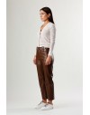 PINKO ZUCCHERAGGIO CARDIGAN RETE FADED SANDY BEIGE