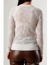 PINKO ZUCCHERAGGIO CARDIGAN RETE FADED SANDY BEIGE