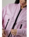 PINKO BRUGNETO BOMBER SATIN SWEET LILAC PINK