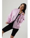 PINKO BRUGNETO BOMBER SATIN SWEET LILAC PINK